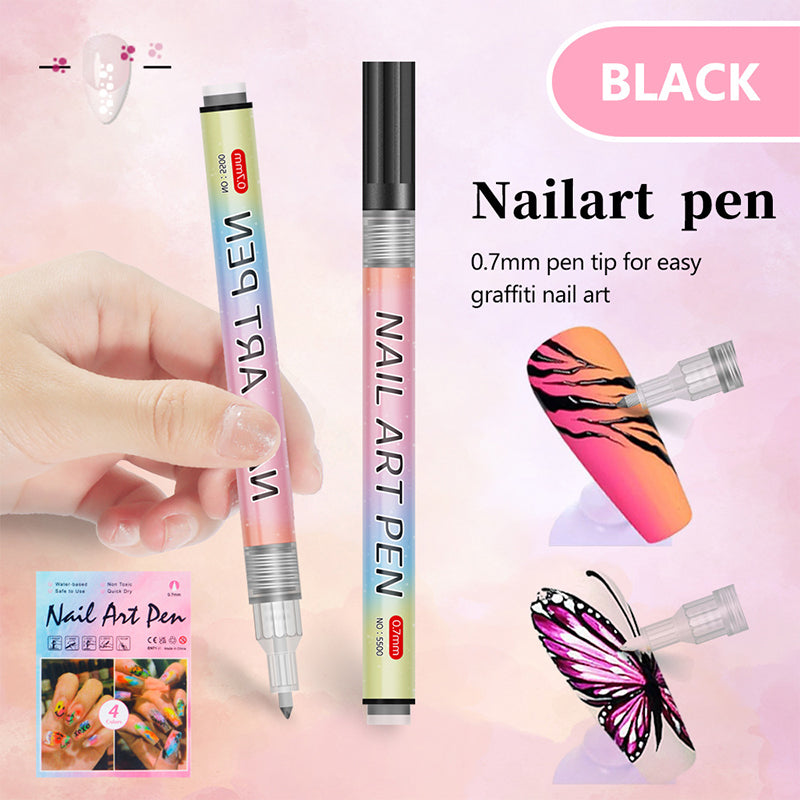 🎁Cadeau de Noël🎄Set professionnel de stylos pour nail art avec 12 couleurs