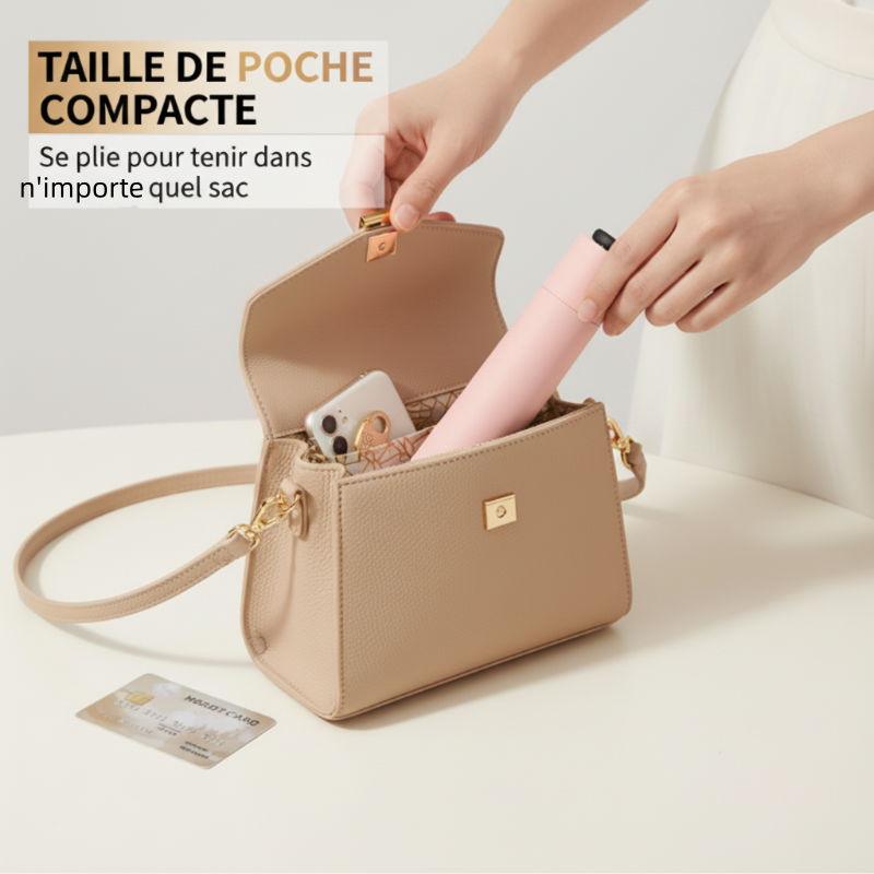 🖤Black Friday & Noël🎄Mini Parapluie Léger Soleil & Pluie avec Protection UV