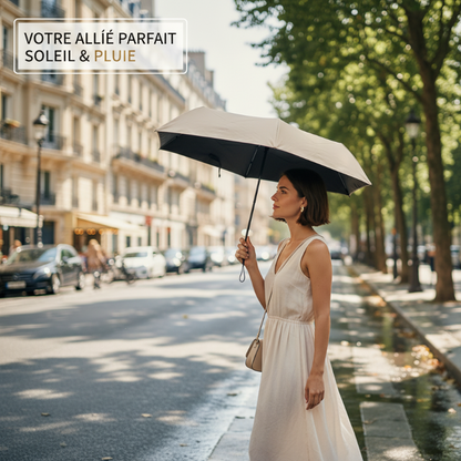 🖤Black Friday & Noël🎄Mini Parapluie Léger Soleil & Pluie avec Protection UV