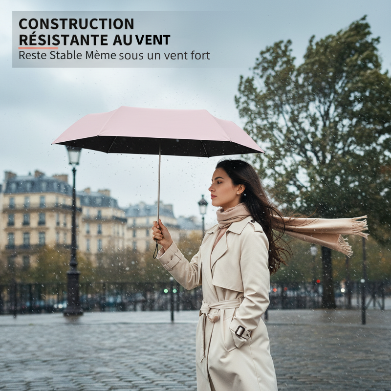 🖤Black Friday & Noël🎄Mini Parapluie Léger Soleil & Pluie avec Protection UV
