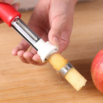 🍎Évideur et éplucheur de fruits en acier inoxydable 2 en 1