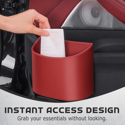 🥳 PROMO EXCEPTIONNELLE 2026 💞 +50 000 exemplaires vendus !  🚗🧺 −50 % sur le porte-gobelet en cuir pour portière auto. ✅ Large ouverture : accès facile aux boissons et au téléphone. 🔒 Fixation par clip, maintien sécurisé. 🛡️ Cuir PU résistant et élégant.