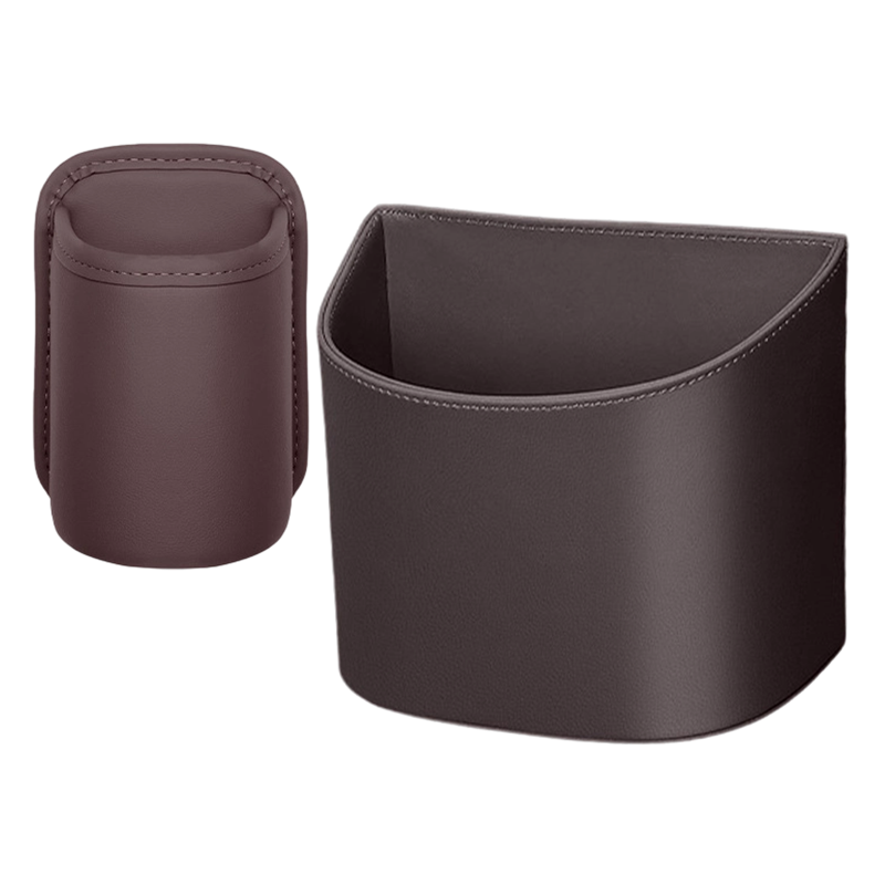🥳 PROMO EXCEPTIONNELLE 2026 💞 +50 000 exemplaires vendus !  🚗🧺 −50 % sur le porte-gobelet en cuir pour portière auto. ✅ Large ouverture : accès facile aux boissons et au téléphone. 🔒 Fixation par clip, maintien sécurisé. 🛡️ Cuir PU résistant et élégant.