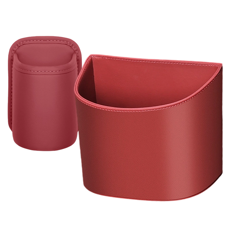 🥳 PROMO EXCEPTIONNELLE 2026 💞 +50 000 exemplaires vendus !  🚗🧺 −50 % sur le porte-gobelet en cuir pour portière auto. ✅ Large ouverture : accès facile aux boissons et au téléphone. 🔒 Fixation par clip, maintien sécurisé. 🛡️ Cuir PU résistant et élégant.
