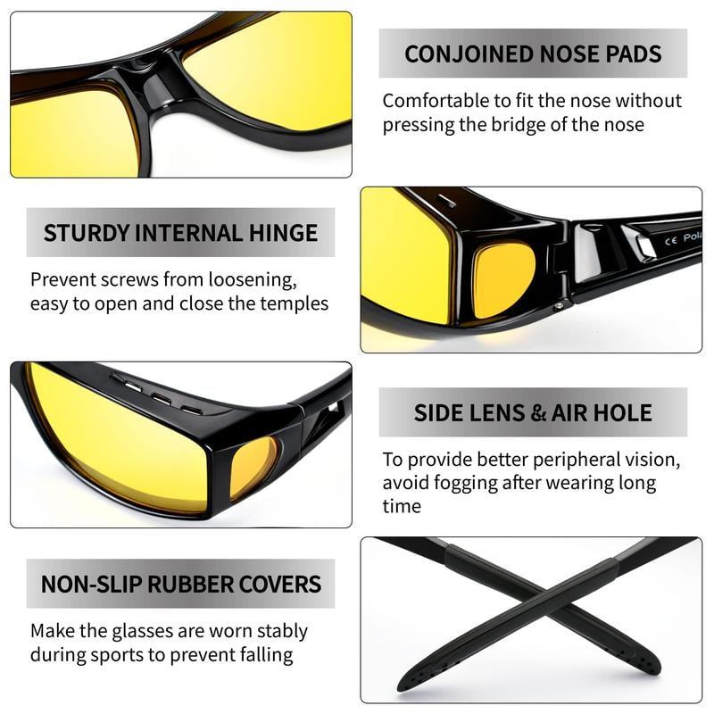 👓 Lunettes de conduite Dark Vision – antireflet et polarisées, parfaites pour la conduite de nuit ✨