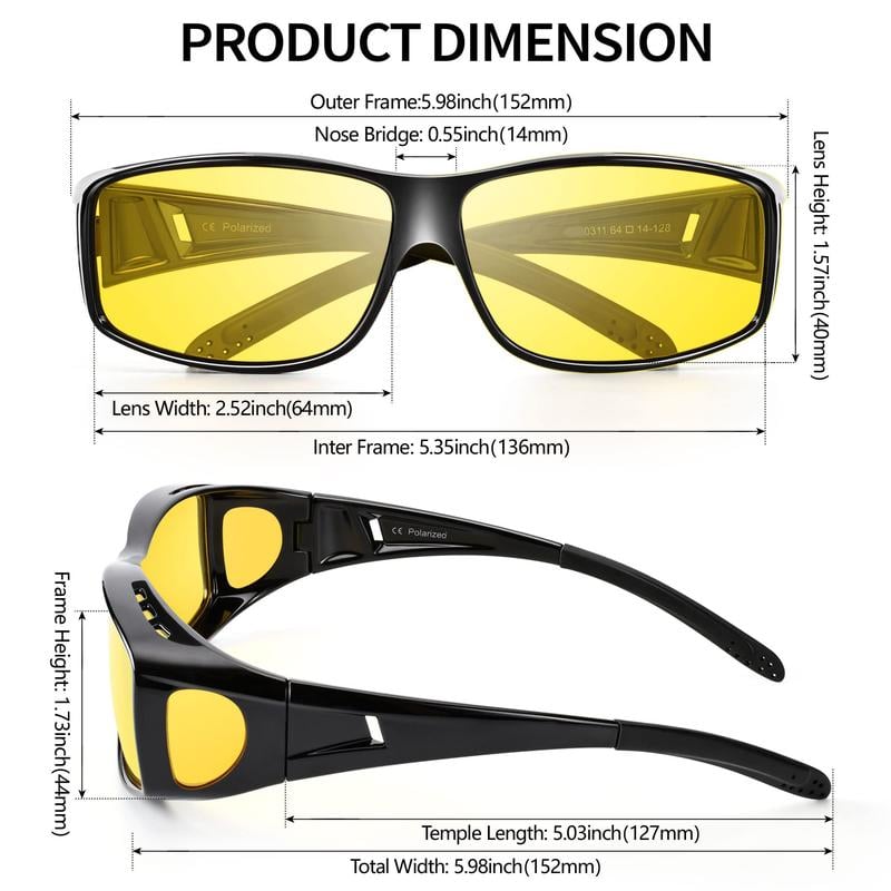 👓 Lunettes de conduite Dark Vision – antireflet et polarisées, parfaites pour la conduite de nuit ✨