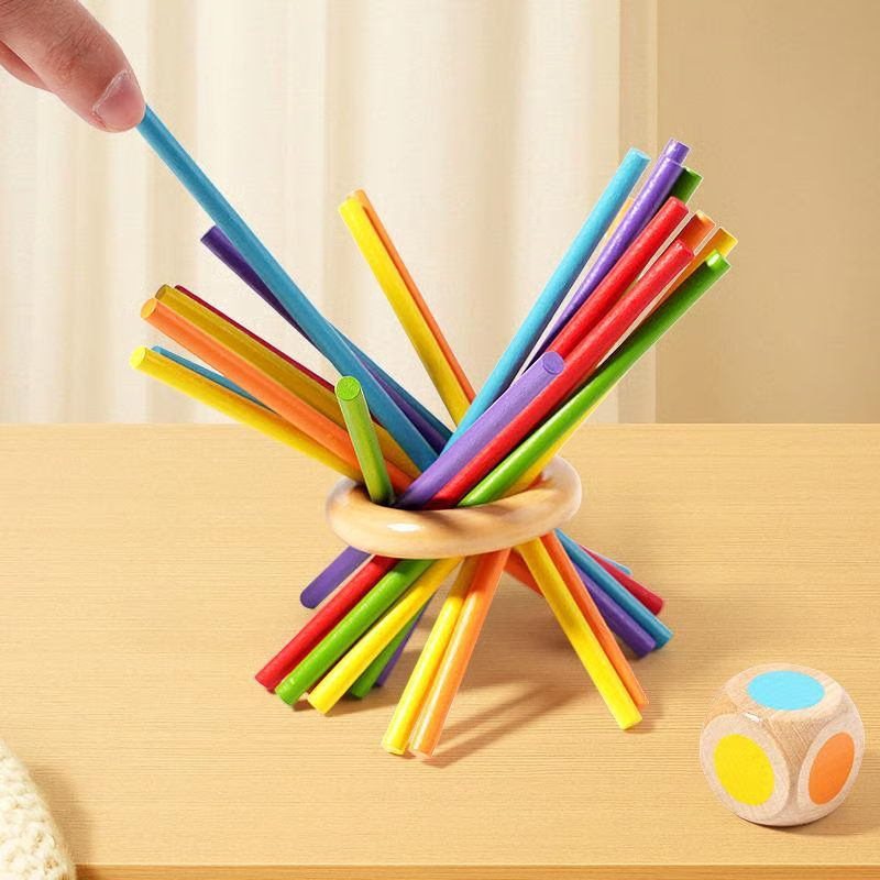 ⭐Jeu de quilles en bois avec boules pour enfants