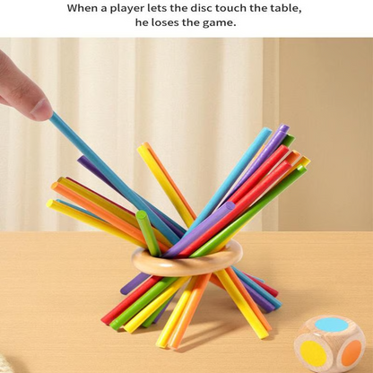 ⭐Jeu de quilles en bois avec boules pour enfants