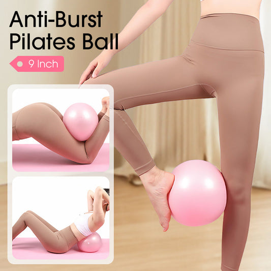🤸‍♀️ 50% DE RÉDUCTION ! ⚽ Ballon Pilates 9 Pouces – Anti-Éclatement, Pompe Incluse & Idéal pour Fitness 📦💪