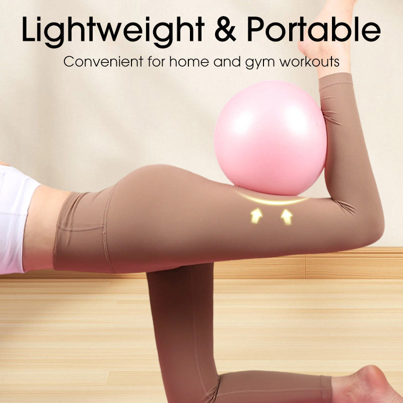🤸‍♀️ 50% DE RÉDUCTION ! ⚽ Ballon Pilates 9 Pouces – Anti-Éclatement, Pompe Incluse & Idéal pour Fitness 📦💪