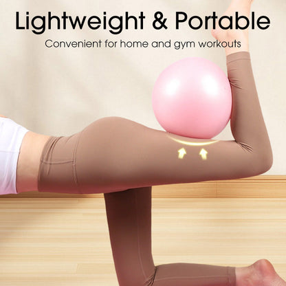 🤸‍♀️ 50% DE RÉDUCTION ! ⚽ Ballon Pilates 9 Pouces – Anti-Éclatement, Pompe Incluse & Idéal pour Fitness 📦💪