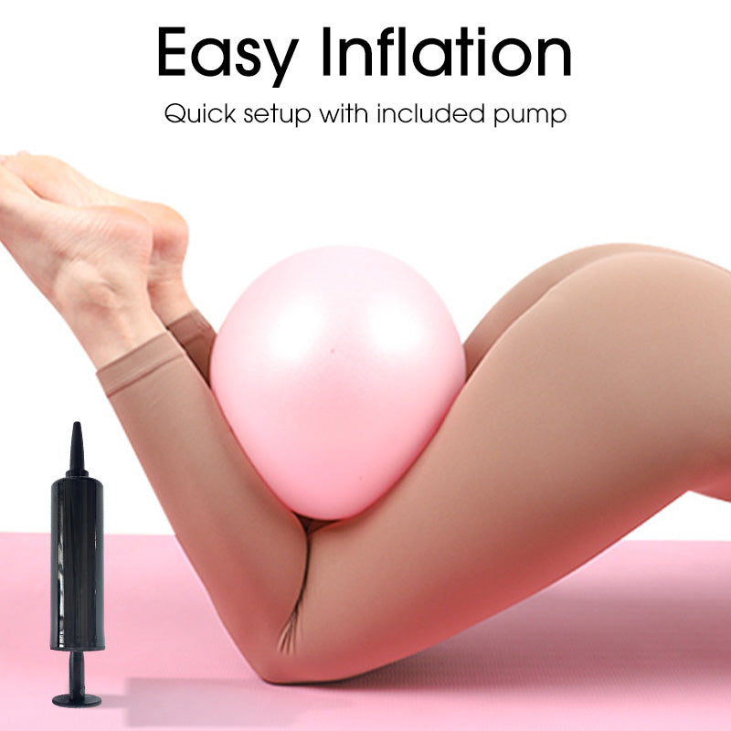 🤸‍♀️ 50% DE RÉDUCTION ! ⚽ Ballon Pilates 9 Pouces – Anti-Éclatement, Pompe Incluse & Idéal pour Fitness 📦💪