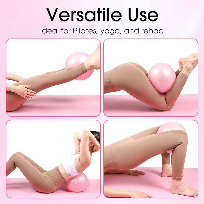 🤸‍♀️ 50% DE RÉDUCTION ! ⚽ Ballon Pilates 9 Pouces – Anti-Éclatement, Pompe Incluse & Idéal pour Fitness 📦💪