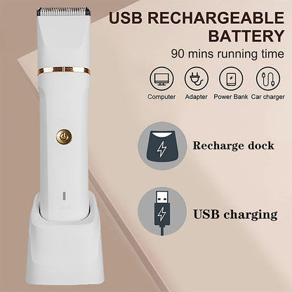 Tondeuse électrique 3 en 1 pour poils corporels, tondeuse sans fil pour poils intimes pour hommes