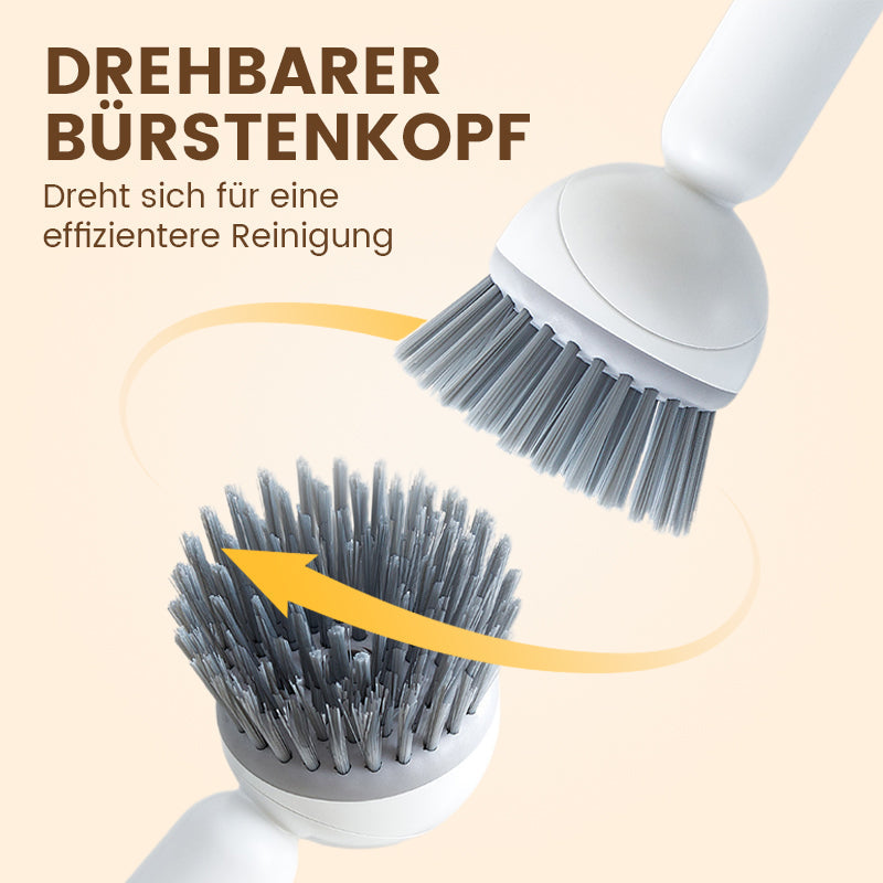 🌟ACHETEZ 2, OFFERT 1 ! ✨Brosse de nettoyage rotative avec long manche pour la vaisselle et les casseroles