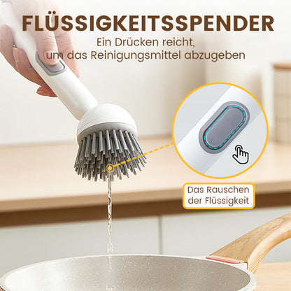🌟ACHETEZ 2, OFFERT 1 ! ✨Brosse de nettoyage rotative avec long manche pour la vaisselle et les casseroles