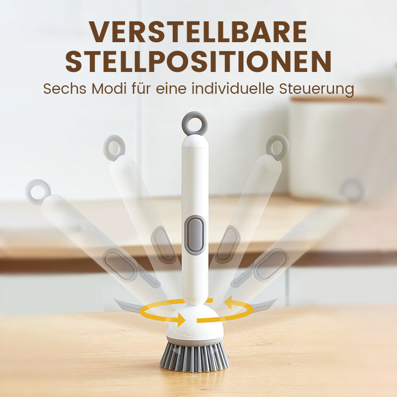 🌟ACHETEZ 2, OFFERT 1 ! ✨Brosse de nettoyage rotative avec long manche pour la vaisselle et les casseroles