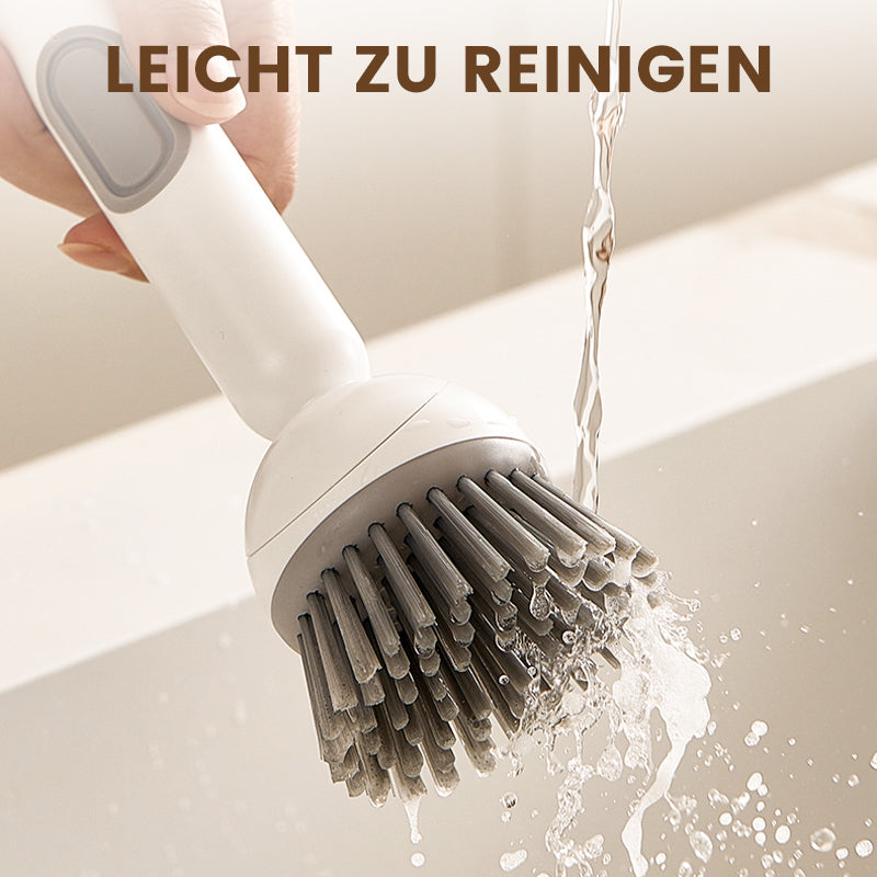 🌟ACHETEZ 2, OFFERT 1 ! ✨Brosse de nettoyage rotative avec long manche pour la vaisselle et les casseroles