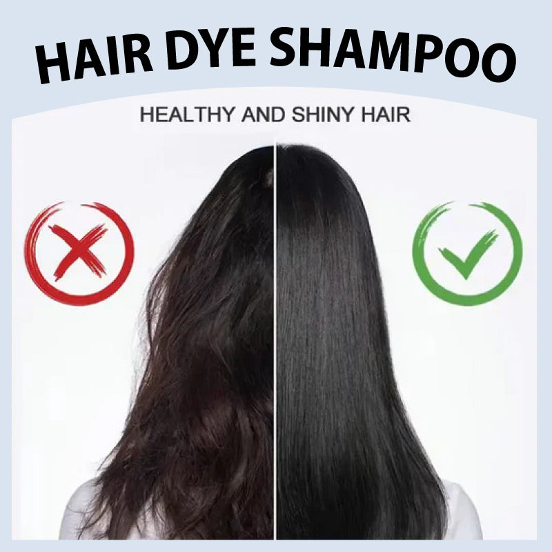 🍎 50 % DE RÉDUCTION MAINTENANT !✨ Shampooing colorant instantané aux extraits de plantes pour hommes et femmes