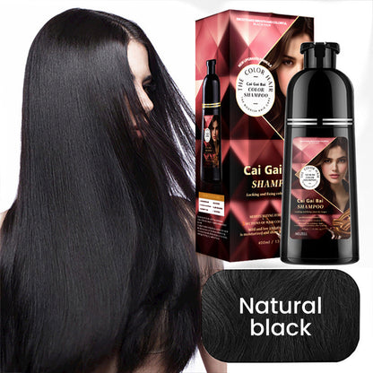 🍎 50 % DE RÉDUCTION MAINTENANT !✨ Shampooing colorant instantané aux extraits de plantes pour hommes et femmes