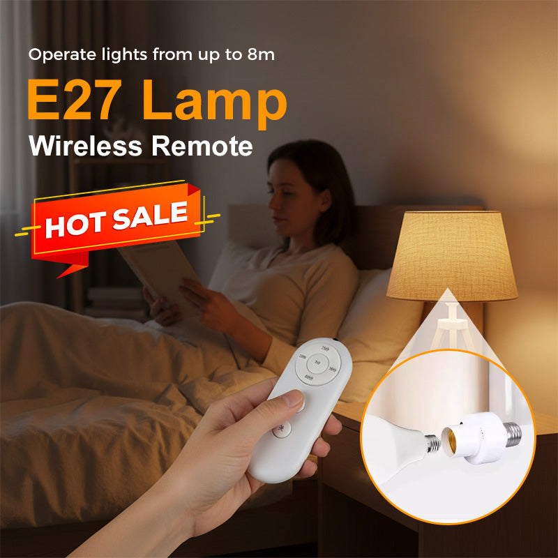 Kit de douilles de lampe E27 avec télécommande sans fil