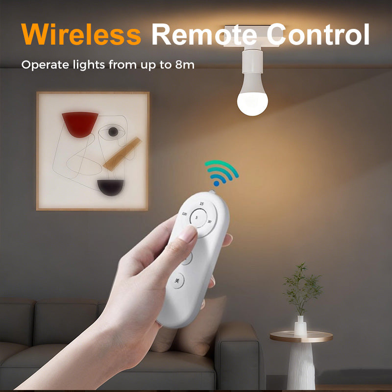 Kit de douilles de lampe E27 avec télécommande sans fil