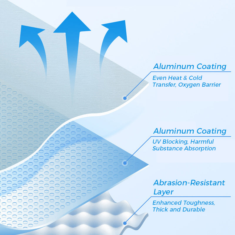 🥡 Sacs de conservation d'aliments réutilisables en feuille d'aluminium scellables 🔒✨ ♻️🛒 avec fonction de compression sous vide