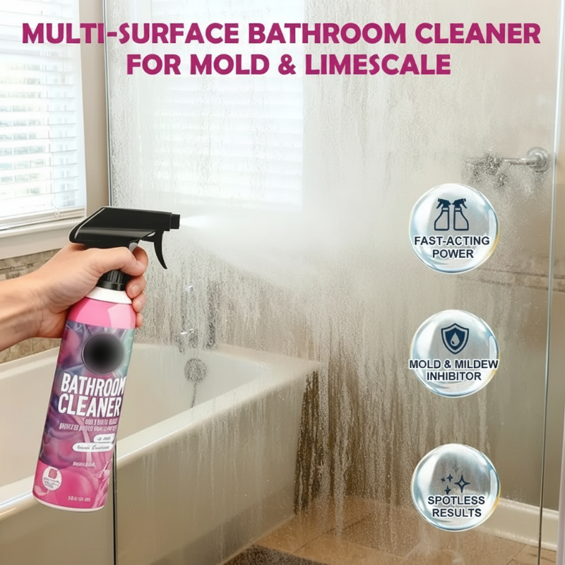 💗DERNIER JOUR DE PROMOTION : 50 % DE RÉDUCTION⚡PLUS DE 50 000 EXEMPLAIRES VENDUS💕Nettoyant multi-surfaces pour salle de bain : contre la moisissure et le calcaire🛁