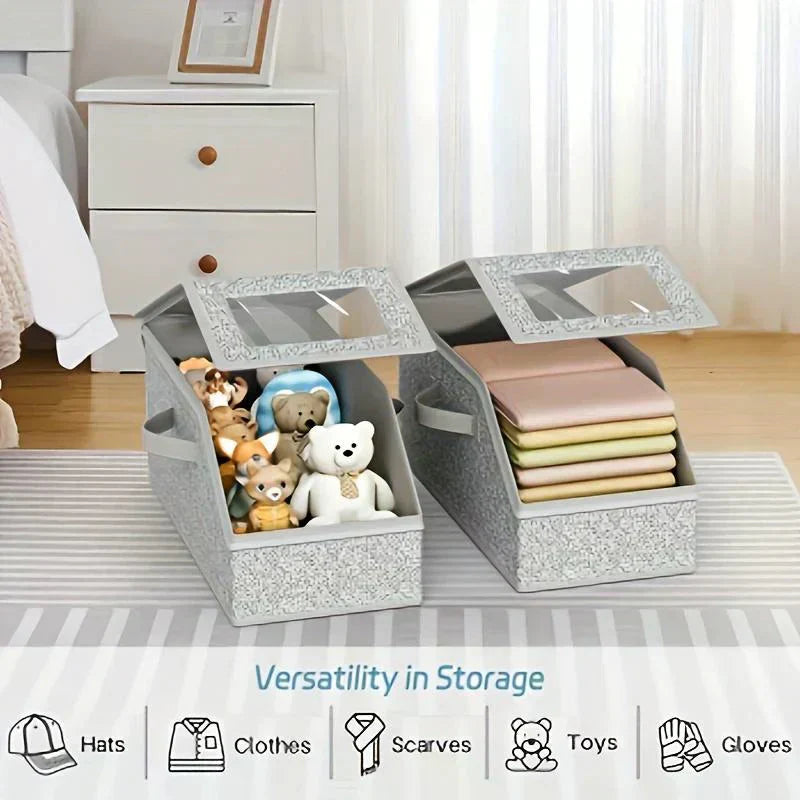 🧢 50% DE RÉDUCTION ! 🎉 Boîtes Empilables pour Casquettes – Transparentes, Modulables & Gain de Place ⚾📦