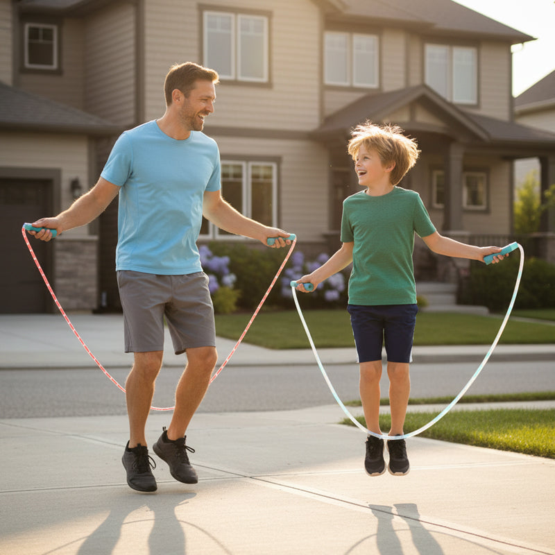 Corde à sauter lumineuse à LED pour enfants