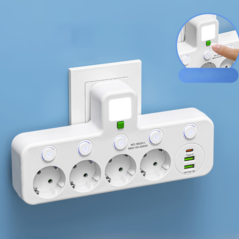 Lot de 3 adaptateurs de prise murale USB à double port pour Royaume-Uni