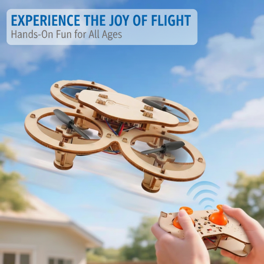 ✈️Kit de construction de drone en bois à monter soi-même pour enfants
