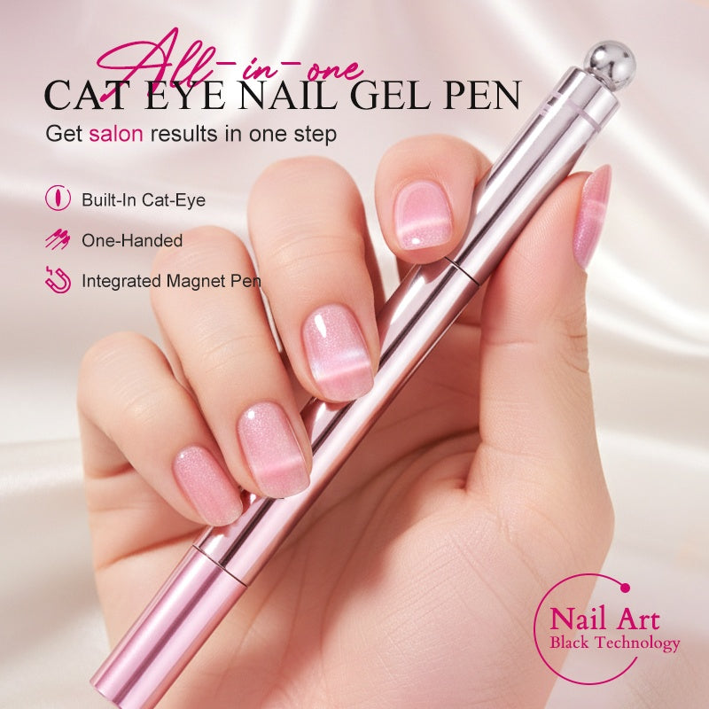 💅 PROMO FLASH : 50% DE RÉDUCTION ! Stylo de Vernis Gel Effet Œil de Chat 6-en-1 avec Aimant Intégré for des Ongles Parfaits où que Vous Soyez ✨