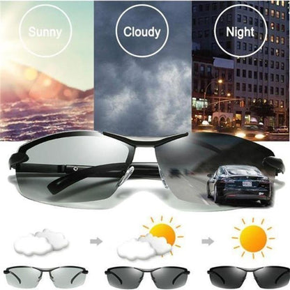 2026 Lunettes de soleil photochromiques avec verres polarisés antireflets (50 % de réduction) 😎