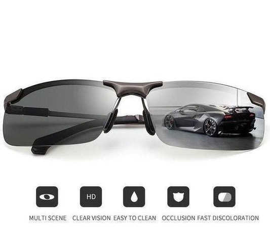 2026 Lunettes de soleil photochromiques avec verres polarisés antireflets (50 % de réduction) 😎