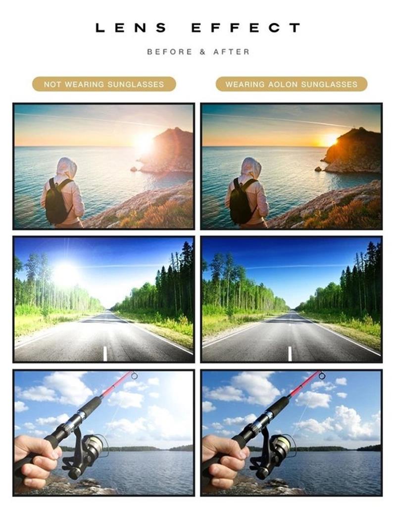2026 Lunettes de soleil photochromiques avec verres polarisés antireflets (50 % de réduction) 😎