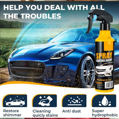 Spray nano-hydrophobe pour revêtement automobile