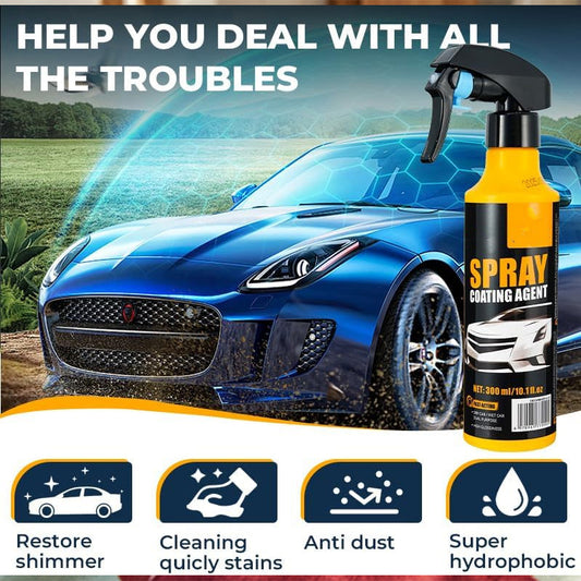 Spray nano-hydrophobe pour revêtement automobile
