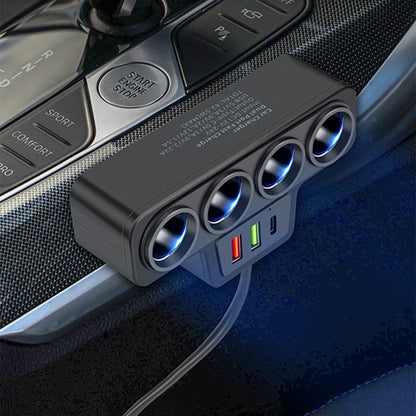 🎉 Cadeau du Nouvel An – 50 % DE RÉDUCTION !🚗 Adaptateur allume-cigare 7 en 1 : 4 prises + 3 charges rapides – stable et sûr pour voitures/camions