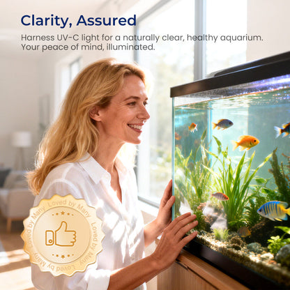 🥳SOLDES EXCEPTIONNELLES 2026🥳💞PLUS DE 50 000 EXEMPLAIRES VENDUS !👵❤️  Lampe stérilisante UV submersible avec minuterie pour aquariums