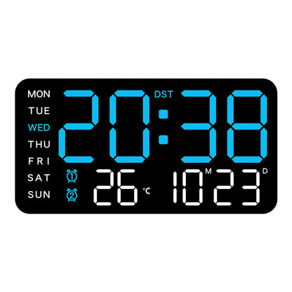 📢📢50 % DE RÉDUCTION !! ⏰Horloge murale numérique LED décorative multifonctionnelle, l'horloge numérique sans limites pour la maison norvégienne moderne.