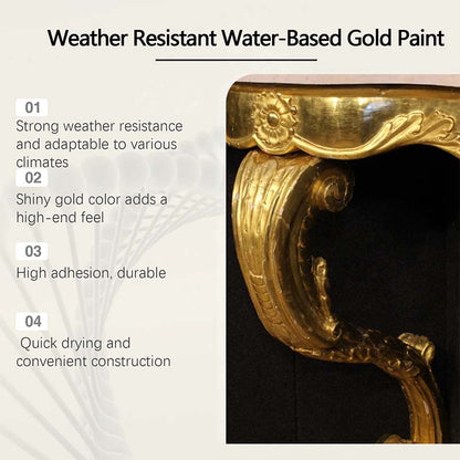Peinture dorée à base d'eau résistante aux intempéries