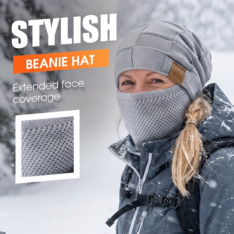 Bonnet d'hiver chaud avec cache-visage