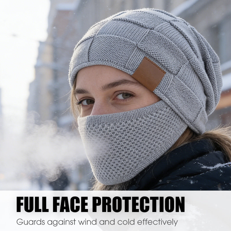 Bonnet d'hiver chaud avec cache-visage