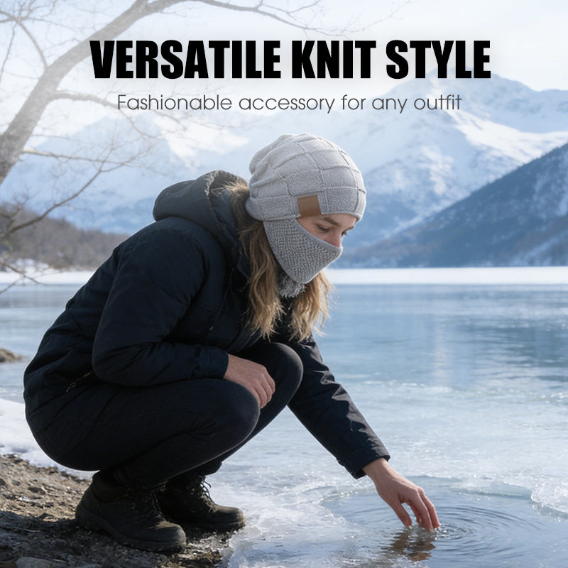 Bonnet d'hiver chaud avec cache-visage