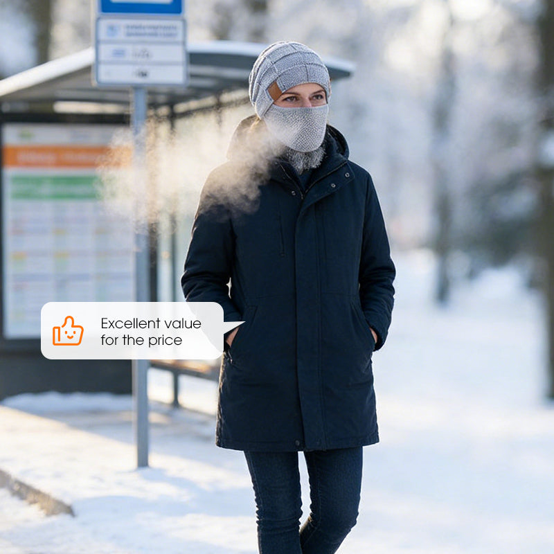 Bonnet d'hiver chaud avec cache-visage