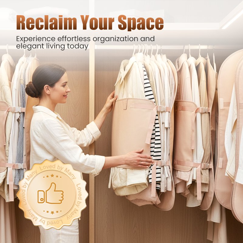 📦Sac de rangement anti-poussière👚🛡️Housse de protection anti-poussière à compression pour vêtements, à placer dans les armoires