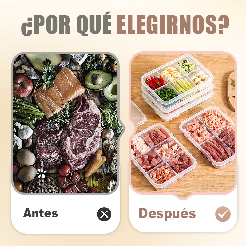 Conteneur alimentaire réutilisable avec compartiments