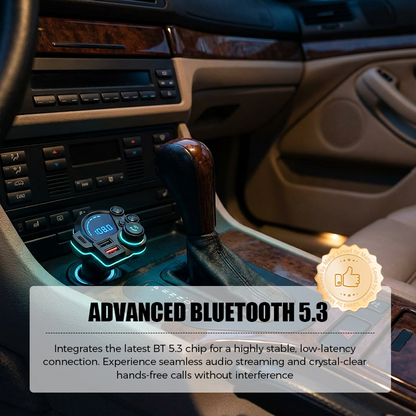 📻 50 % DE RÉDUCTION ! 🚗 Émetteur FM Bluetooth universel à double port – Musique sans fil, mains libres et double chargeur USB 🔌
