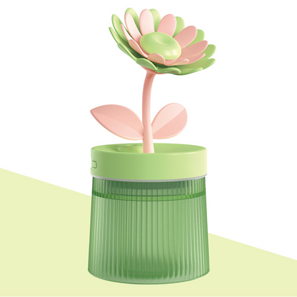 🌸 Personnalisez Votre Brume et Votre Ambiance 💐 Humidificateur Fleur avec Double Mode de Brumisation & Veilleuse 7 Couleurs 💦
